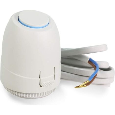 Collecteur de vannes à axe central, vannes thermostatiques, normalement ouvertes (24 V, 2 fils, blanc)