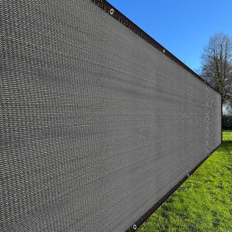 Écran De Confidentialité pour Clôture 3Mètre x 5m(15 Sqft) Toile D'Ombre Maille Clôture Maille Filet D'Ombre pour Balcon Terrasse Extérieure Arrière-Cour Véranda Plante, Noir (1/5)