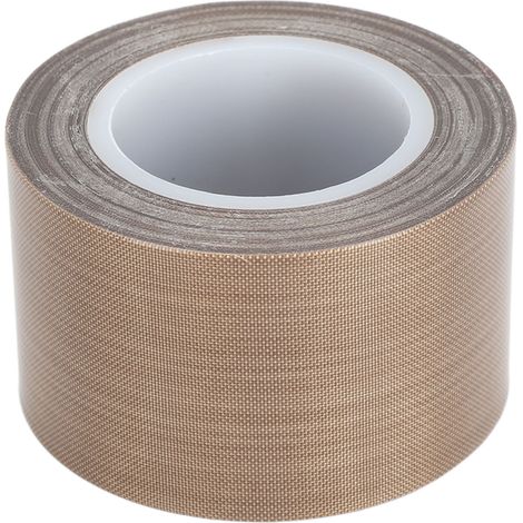 Ruban isolant en tissu de verre PTFE haute température, adhésif PTFE pour scelleuse sous vide et scelleuse à impulsion, 10 m (32,8 pi), 0,18 x 40 mm (0,01 x 1,57 po). (1/5)