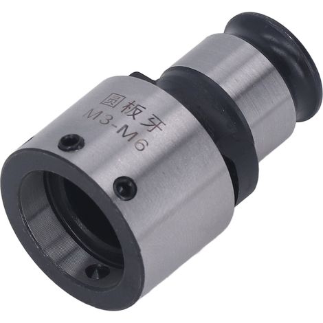 Mandrin Pour Filiere Ronde GT12 M3 M6 avec Cle Hexagonale en Acier Carbone Outil de Filetage pour Perceuse Fraiseuse (1/5)