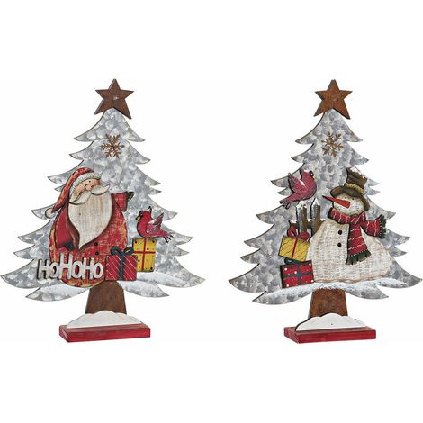 Weihnachtsschmuck DKD Home Decor Holz (2 pcs) (33 x 6 x 39.5 cm)