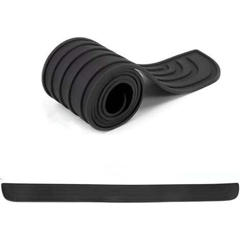 (Noir/104x9CM)Protection Pare Choc Voiture, Protecteur Porte Coffre en Caoutchouc, Résistant Aux Rayures et Antidérapant, Convient à la Plupart des Accessoires Extérieurs de Voiture (1/5)