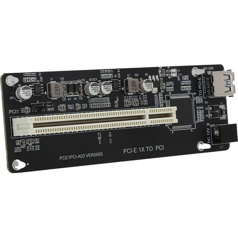 Carte d'extension PCIe vers PCI à 2 ports, puce adaptatrice pour le contrôle de la capture vidéo de surveillance (1/5)