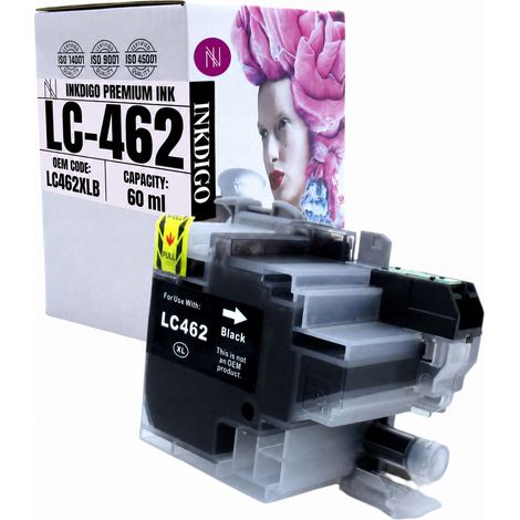 Inkdigo LC462BK Tinte kompatibel mit Brother MFC-J2340DW und MFC-J3540DW TÜV-zertifiziert (1/5)