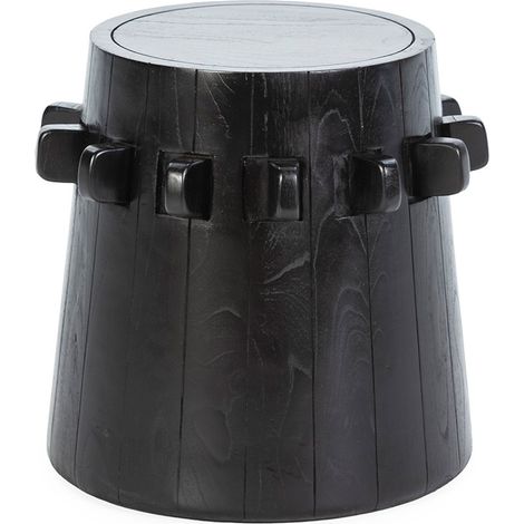 Taburete 44X44X45 Madera Negro