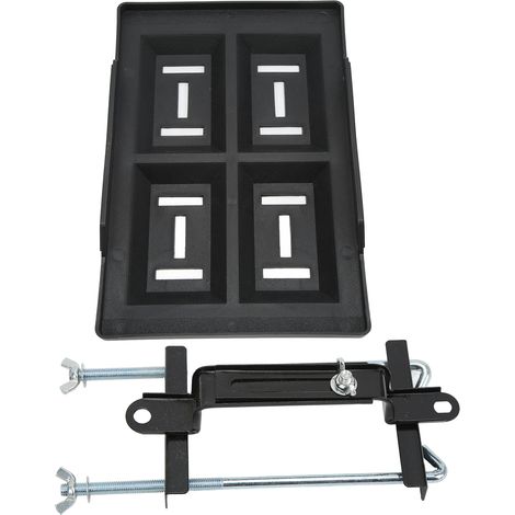 Support robuste universel pour batterie bateau/voiture, plateau de fixation avec bride réglable, compatible séries 27/30/31, kit 28cm + support 23cm, acier durable. (1/5)