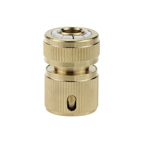 2 Pièce Raccords Rapide Tuyau d'arrosage en Laiton, Rapide Raccord Connecteurs pour Tuyau d’arrosage dans Le Jardin 1/2" Quick Connectors,Fonepro (1/5)