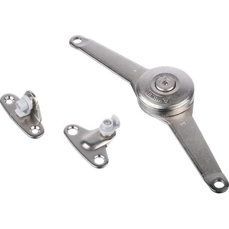 Compas d'abattant à gaz DUO - standard - kit complet pour hauteur de 200 à 500 mm - charge de 2 à 15kg - KESSEBÖHMER FRANCE