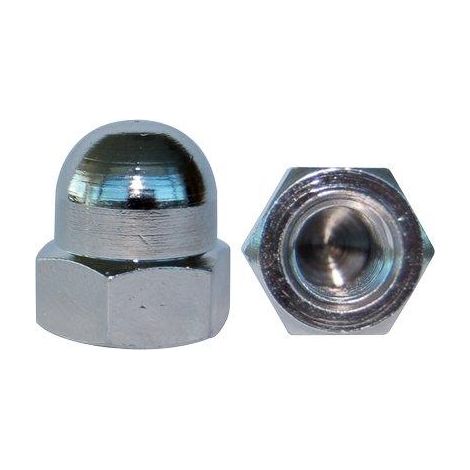 DADO ESAGONALE CIECO ZINCATO - M 12 CF=PZ 50- 1 confezioni