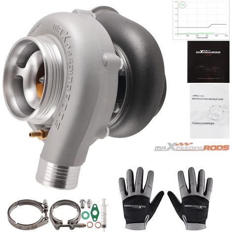 GT3071 Billet Turbo Dual Ceramic Ball Bearing V-Band Universal Turbocharge (1/5)