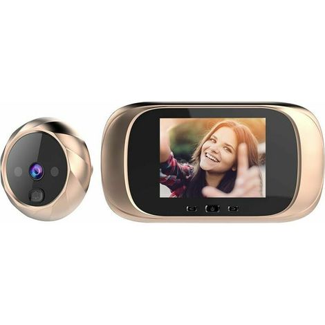 Visionneuse de Porte numérique Caméra de Porte Judas Surveillance numérique des Portes visiophone sans Fil interphone visiophone Portail interphone Sonnette Camera