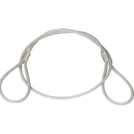 Elingue câble acier galvanisé. diamètre câble 10 mm. longueur 2 m - FGC SAS CPP