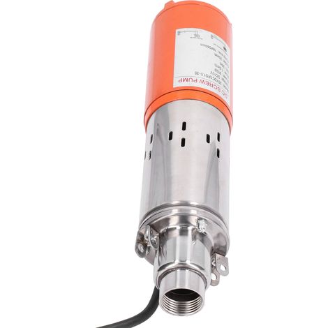 Pompe à vis CC submersible solaire pour puits profonds, haute pression, 12 V, hauteur de refoulement de 30 mètres, 3SYDC12/S1.5-30 (1/5)