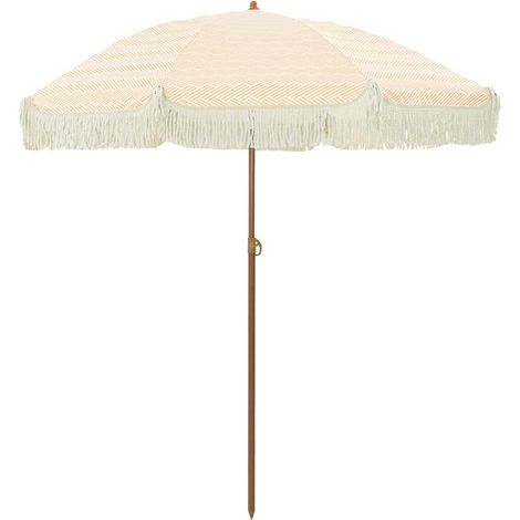 Ombrellone da spiaggia moderno leggero e inclinabile 160 x 160 x 196 cm in poliestere giallo 020058870