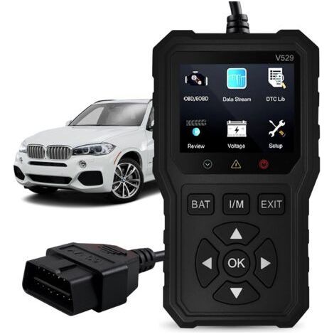 OBD2 V529 Diagnosegerät, professionelles Kfz-Diagnosegerät mit Fehlercodeleser, für alle Fahrzeuge (1/5)