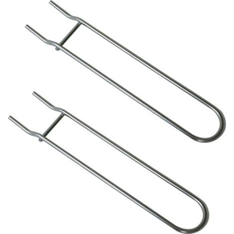 Dailygoods，Asas para parrilla (2 piezas)，Acero inoxidable，Accesorios para barbacoa，Resistente al calor，Fácil mantenimiento，Estructura robusta