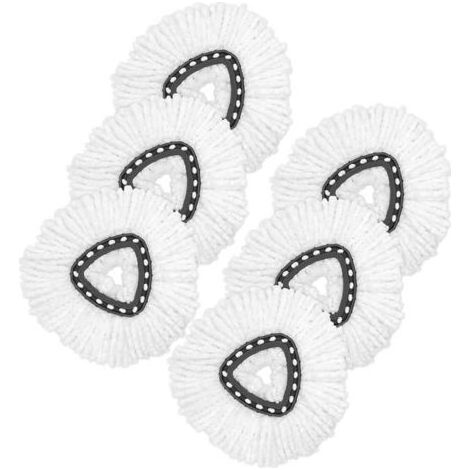 VILEDA Tête de rechange 2 en 1 pour les vadrouilles Turbo Easy Wring & Clean pour Vileda ou O-cedar 360 Spin Clean - Microfibre (1/4)