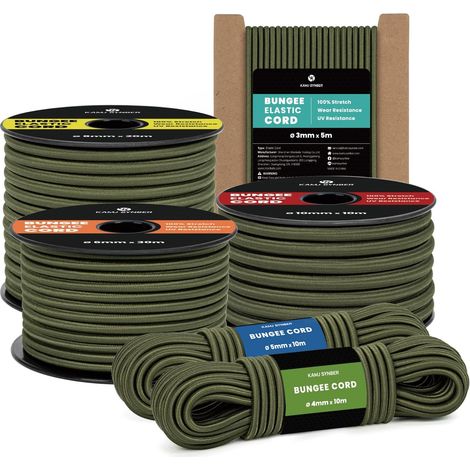 Tendeur Élastique 4mm x 10m Corde Elastique Bâche Sandow Cordon Elastique (1/5)