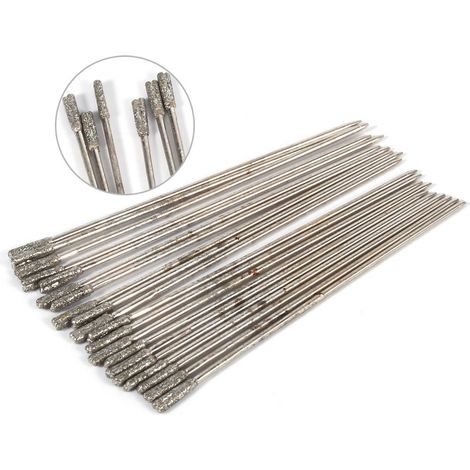 20 Pièces Pointes de Meulage en Pierre Taille 10mm -KZQ (1/5)