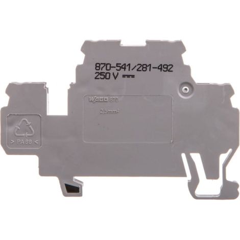 Connettore a doppio ponte per diodi da 2,5 mm² grigio 870-541/281-492
