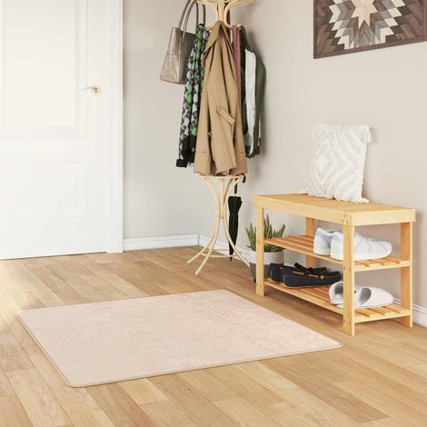 Teppichläufer MARSA Creme 100 x 100 cm Polyester und PVC
