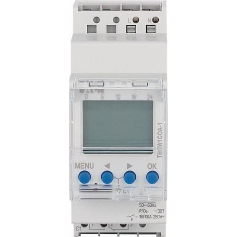 Minuterie digitale Eaton tsdw1coa-1 programmation quotidienne hebdomadaire (1/3)