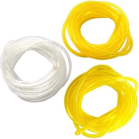 3 Lot de 1 mètres Tuyau Durite d'essence (3mm x 5mm, 2.5mm x 5mm, 2.5mm x 3mm) pour Souffleur Coupe-bordure Tronçonneuse Debroussailleuse Poulan Craftman Stihl Husqvarna Walbro Zama