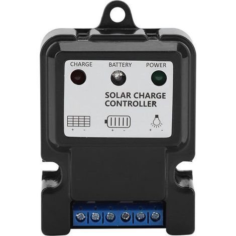 Ulisem Contrôleur de Charge solaire PWM Intelligent Smart Solar Energy Discharge Charge Controller Protection Regulator Energy System(DHS-5S6V/12V 10A) (1/4)