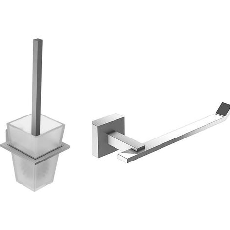 Jacob Delafon Porte-rouleau Moderne, Chrome + Porte-balai Moderne, Chrome (1/3)