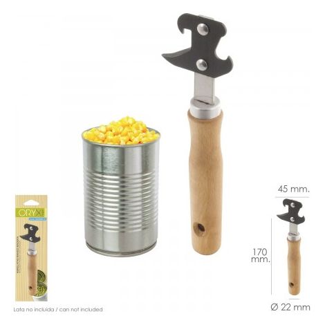 Apriscatole Con Manico In Legno 170 mm. (1/2)