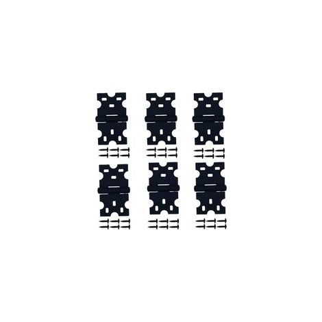 6 Pcs Charnières Noires, Les Charnières D'armoire avec des Vis Conviennent pour Petites Portes/Tiroirs/Fenêtres/Quincaillerie de Meubles de Maison (1/5)