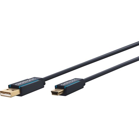 ClickTronic 1.8m USB 2.0 A-mini B m/m cable USB 1,8 m USB A Mini-USB B Azul