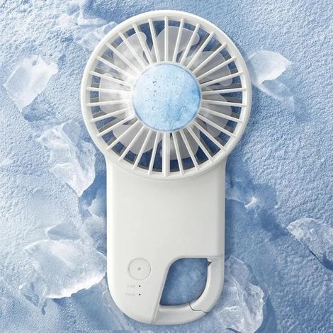 Ventilateur Portable Koonie Refroidissant avec Crochet Mode Glace 3 Vitesses pour Voyage Intérieur Extérieur (1/5)