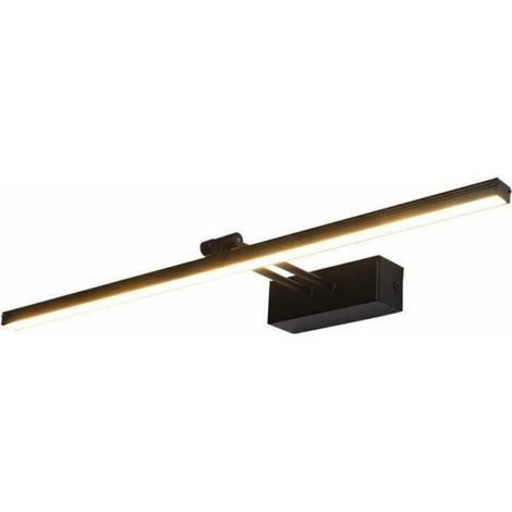 Warmweiße LED-Wandleuchte für Badezimmer, 10 W, 3200 K, moderne Innenleuchte, schwarze Badezimmerlampe, 50 cm (1/4)