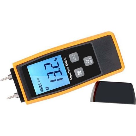 Testeur D'Humidite - Bois Et Murs - Ecran LCD Avec Retroeclairage - Verrouillage Des Donnees - Arret Automatique - 13 X 4 9 X 3 Cm - 200 G (1/4)