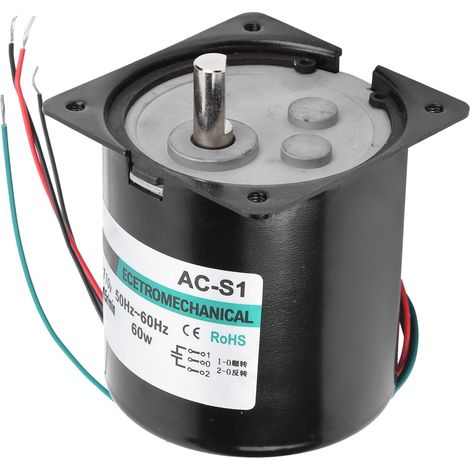 Moteur synchrone à courant alternatif CW/CCW à aimant permanent, forte torsion 60 W pour machine-outil CNC XD80KTYZ, 15 tr/min, 110 V CA (1/5)