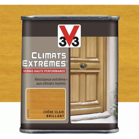 Vernis bois V33 Climats Extrêmes Chêne clair brillant 0,25 L (1/2)