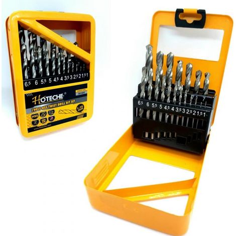 SERIE PUNTE HSS X METALLO IN BOX 19 PEZZI ELICOIDALI DA 1 A 10MMN (1/5)