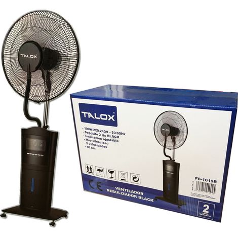 Ventilador Nebulizador Talox 2 Lts 100W 3 Velocidades 40 cm FS-1619R