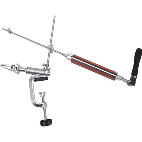 Aiguiseur de Couteaux Professionnel avec 4 Pierres à Aiguiser, Pince Rapide, Antidérapant, Aiguiseur Pratique pour Outils de Cuisine et de Chef, Aiguiseur à Angle Fixe, (1/5)