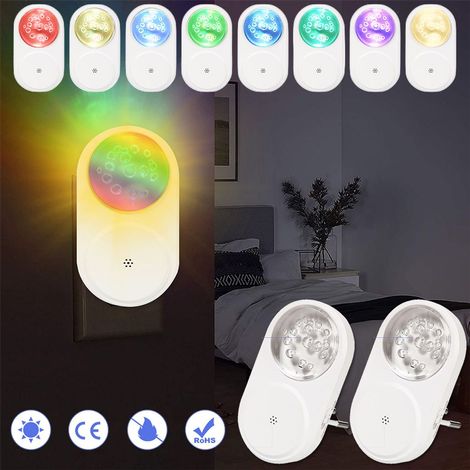 Lampe LED Sous-Armoire - Capteur Crépusculaire - RGB + Blanc Chaud 3000K - 2 Unités (1/5)