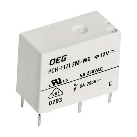 Relais pour circuits imprimés TE Connectivity PCH-112L2M-WG 1721768-5 12 V/DC 5 A 1 NO (T) 1 pc(s) (1/2)