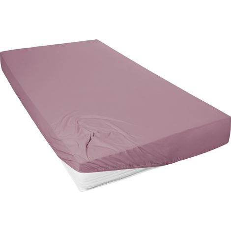 Westminster Spannbetttuch Mako Jersey 190 x 200 cm rosenholz Spannbettlaken