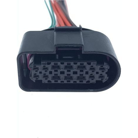 Connecteur de faisceau de câblage du compartiment moteur 14P compatible avec les phares xénon LED Volkswagen et Audi, référence 3C0973837 (mâle/femelle) et référence 3C0973737 (connecteur simple).