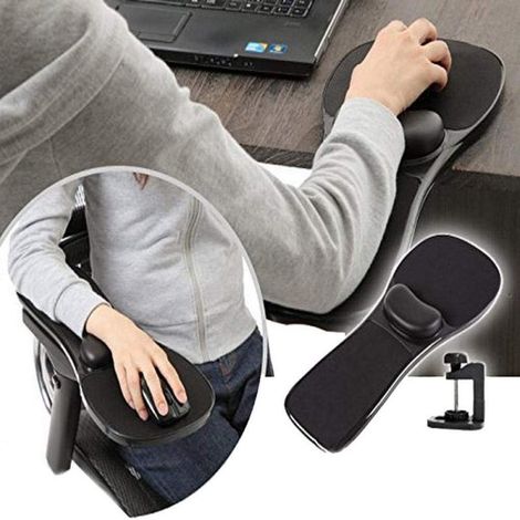 Irovami Support de main ergonomique multifonction – bras articulé rotatif, repose-poignet et tapis de souris (1/5)