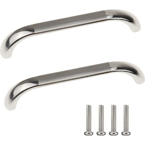10 pièces 96 mm poignées de porte d'armoire avec trou central pour cuisine chambre armoire (1/5)