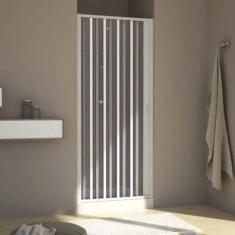 Porta frontale riducibile in pvc modello colibrÌ sirio plus h.188 cm 140-100 - spazio ingresso max 98 cm FORTE