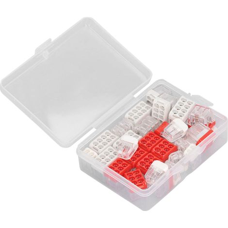 32-teiliges Set Mini-Steckverbinder für parallele elektrische Leitungen (verdrehsicher) mit Aufbewahrungsbox (1/5)