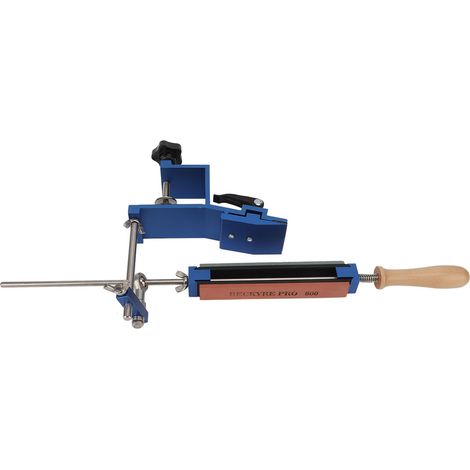 Système affûtage couteau cuisine acier inoxydable avec 4 pierres à aiguiser professionnel angle fixe rapide sans clé (1/5)