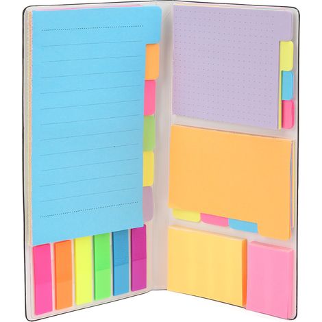 Sticky Note Set Combined Repasteable Sticky Note Pads Clear Texture Colorful Note Pads for Work Records Business Gifts (1/5)